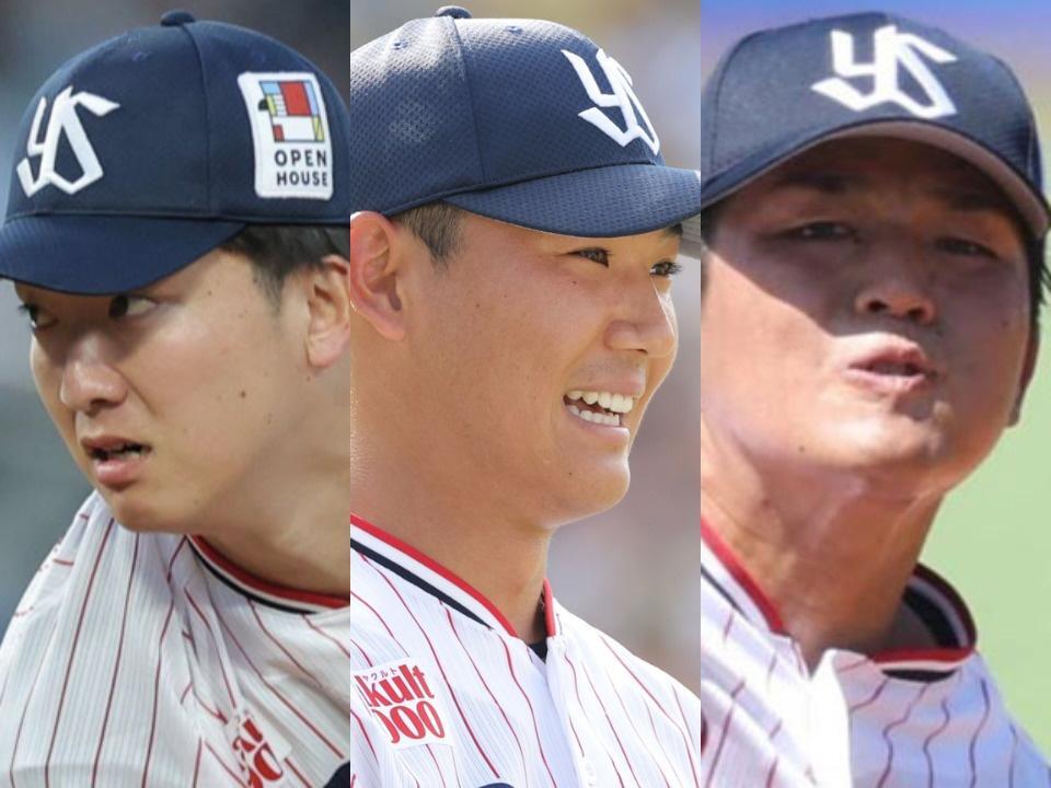 　（左から）吉村、奥川、中村優