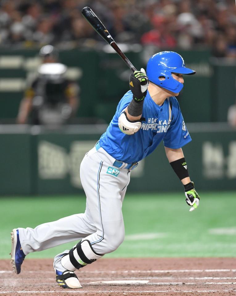 　８回、一ゴロに倒れた清宮幸（撮影・開出牧）