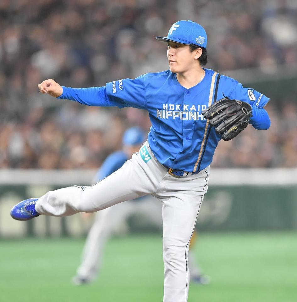 　力投する北山（撮影・開出牧）