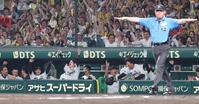 　８回、森下のタッチアウト判定がリクエストの結果、セーフ判定となり、盛り上がる阪神ナイン（撮影・北村雅宏）