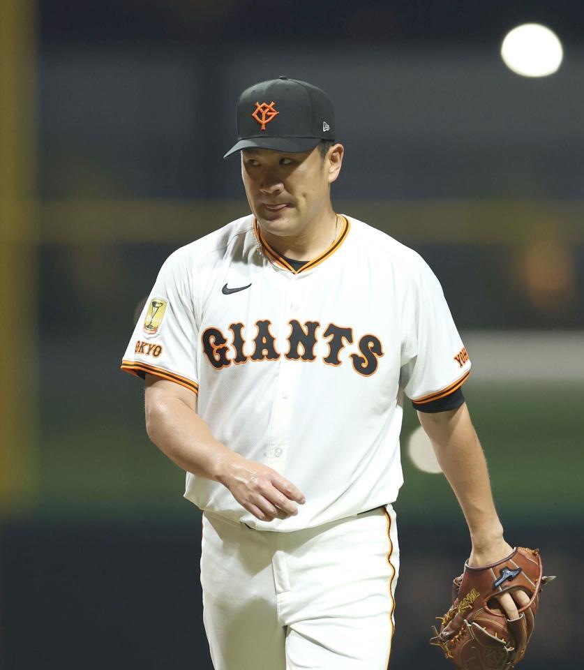 　５回４失点の田中将（撮影・佐々木彰尚）