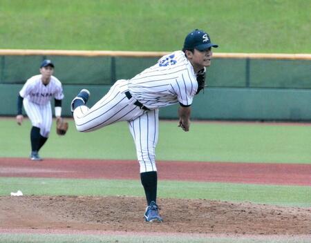 　来秋ドラフト候補の仙台大・佐藤