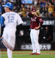 　２回、レイエスに逆転満塁本塁打を浴びた藤井（撮影・中島達哉）