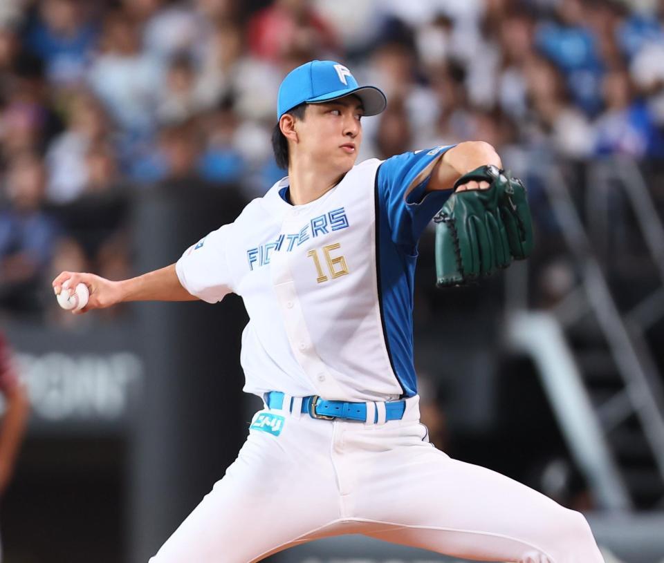 　楽天戦に先発する達（撮影・中島達哉）