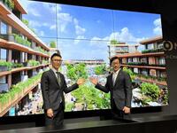 　日本ハム・栗山英樹ＣＢＯ（右）と小林兼開発本部副本部長