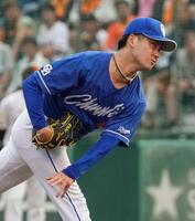 　巨人戦に先発した金丸