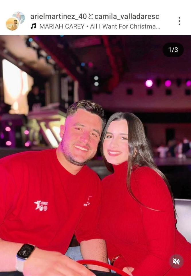 　アリエル・マルティネスのインスタグラム（＠ａｒｉｅｌｍａｒｔｉｎｅｚ＿４０）から