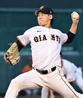 　中日戦に先発した井上