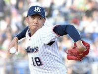 　ＤｅＮＡ打線に立ち向かう奥川（撮影・佐藤厚）