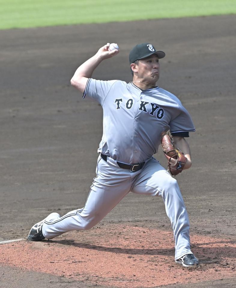 　６回３失点の力投を見せた田中将（撮影・持木克友）