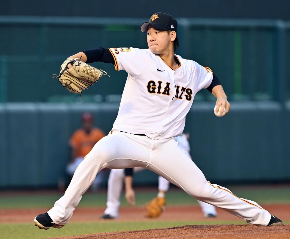 　中日戦に先発した井上