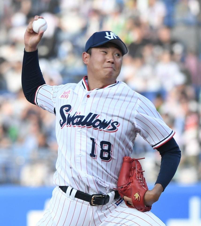 　ＤｅＮＡ打線に立ち向かう奥川（撮影・佐藤厚）