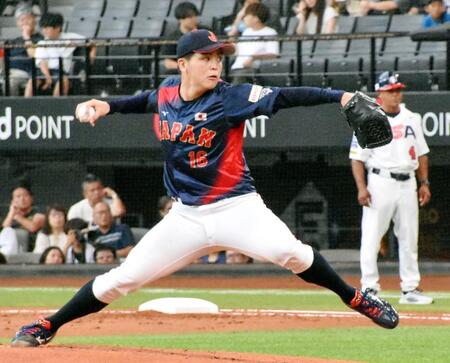 大学日本代表３連覇王手　明大・榊原が先制打＆３ラン　米国に８得点、２戦連続快勝　