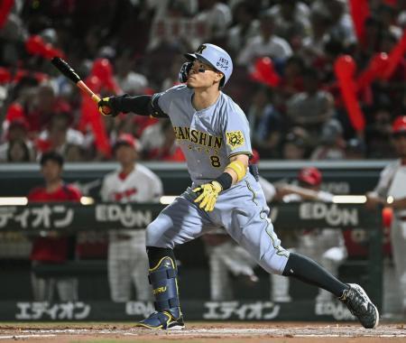 広３-６神（１０日）　阪神１１連勝、七回に５得点