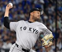 　９回に登板し最後を締めたマルティネス（撮影・佐藤厚）