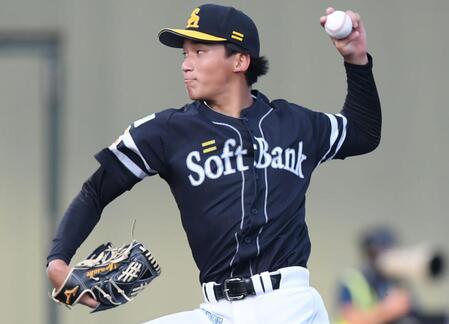ソフトバンク 19歳の前田悠伍が6回無失点の快投!プロ初勝利の権利手に降板 三重殺の珍事に笑顔 大阪桐蔭出身のドラ1左腕が真価発揮