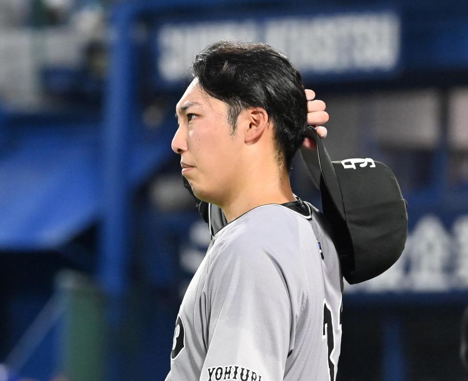 　３回を投げ終えた赤星