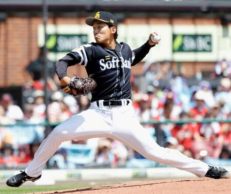 ソフトバンク・前田悠 待望プロ初星 堂々6回無失点 六回ピンチ「やってやろう」首位打者・村林斬り三重殺