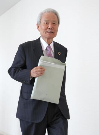 　オーナー会議に臨む榊原定征コミッショナー（撮影・金田祐二）