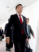 　オーナー会議に臨む楽天・森井誠之オーナー代行（撮影・金田祐二）