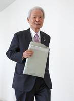 　オーナー会議に臨む榊原定征コミッショナー（撮影・金田祐二）