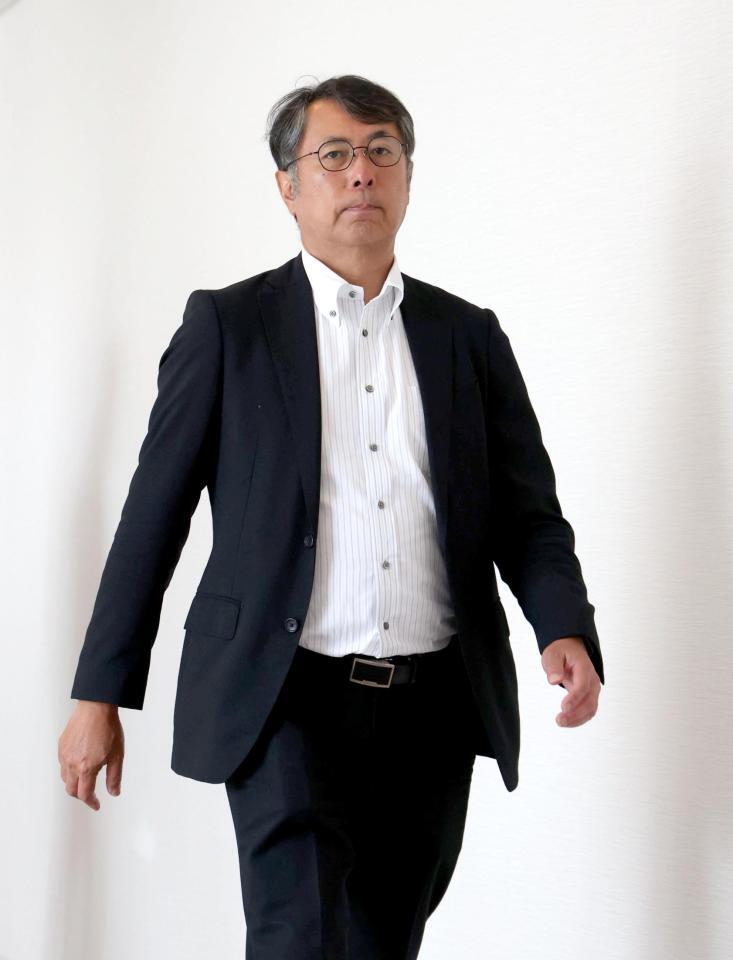 　オーナー会議に臨む中日・大島宇一郎オーナー（撮影・金田祐二）