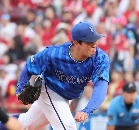 　先発し、力投する東（撮影・市尻達拡）