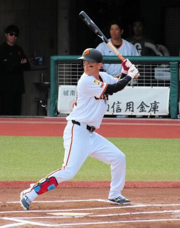 　２軍戦に出場した乙坂