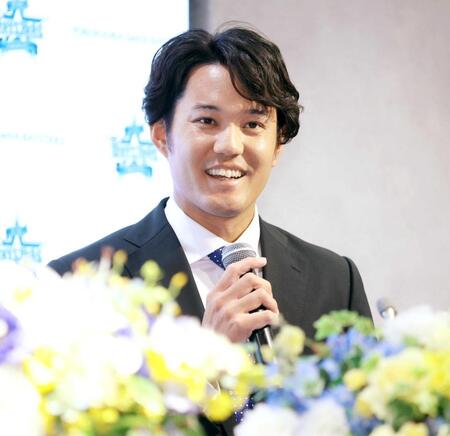 ＤｅＮＡ・藤浪が入団会見　阪神・糸原イジる「電話して『すいません、引退したと思ってました』と連絡します」