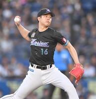 　力投する種市（撮影・開出牧）