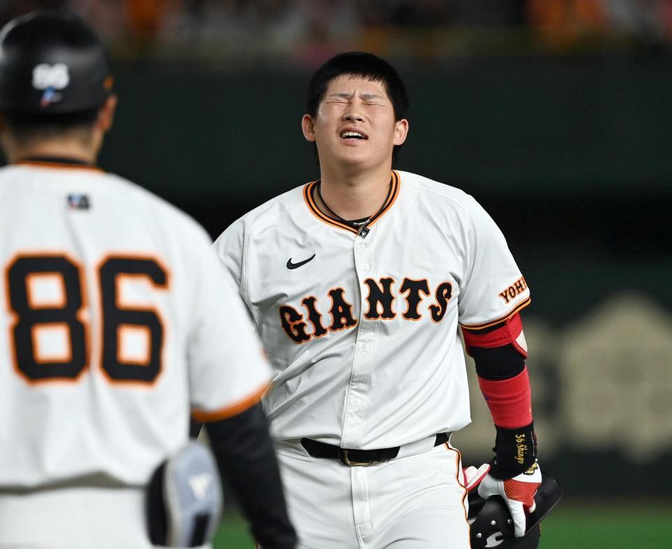 　４回、２死三塁の好機に左飛に倒れた増田陸