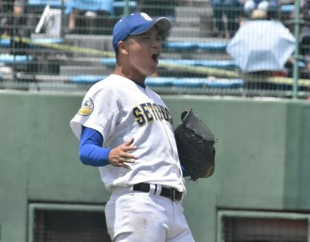 【写真】強豪撃破のヒーローは途中出場　力強いガッツポーズがキラリ