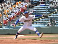 　完封勝利を挙げた瀬戸内・大町