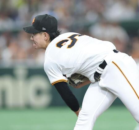 　阪神戦に先発する井上（撮影・西岡正）