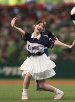 超ときめき♡宣伝部 菅田愛貴「ほぼ100点！」の始球式