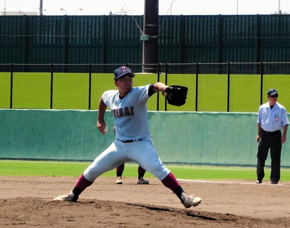 　近大付の先発・吉岡来輝