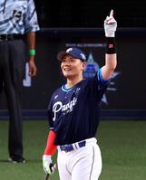 　ＨＲダービーで決勝進出を決めた清宮幸（撮影・山口登）