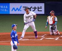 　３回、３ランを放つ頓宮（撮影・山口登）