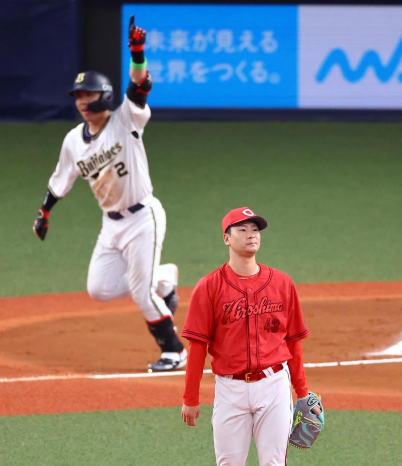 　７回、島内は若月にソロを許す（撮影・山口登）