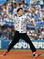 　「ファーストピッチセレモニー」に登場した入江陵介さん