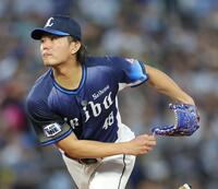 　全パの先発として力投する今井（撮影・西岡正）