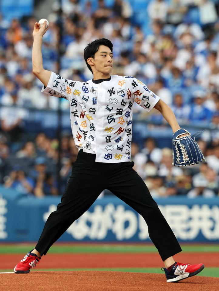 　「ファーストピッチセレモニー」に登場した入江陵介さん