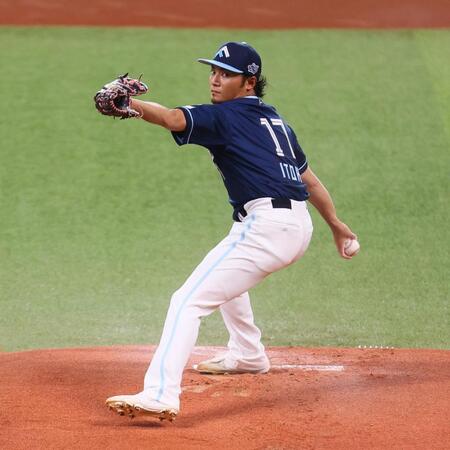 　ロッテ戦に先発した伊藤（撮影・中島達哉）