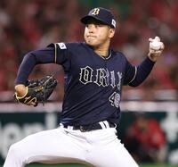 　先発し力投する東松