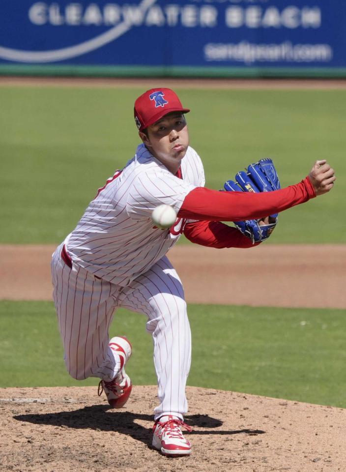 　ヤクルトと契約合意した青柳（共同）