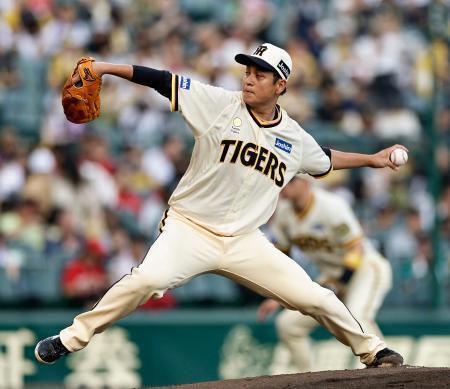 　広島戦に先発した阪神・大竹＝甲子園