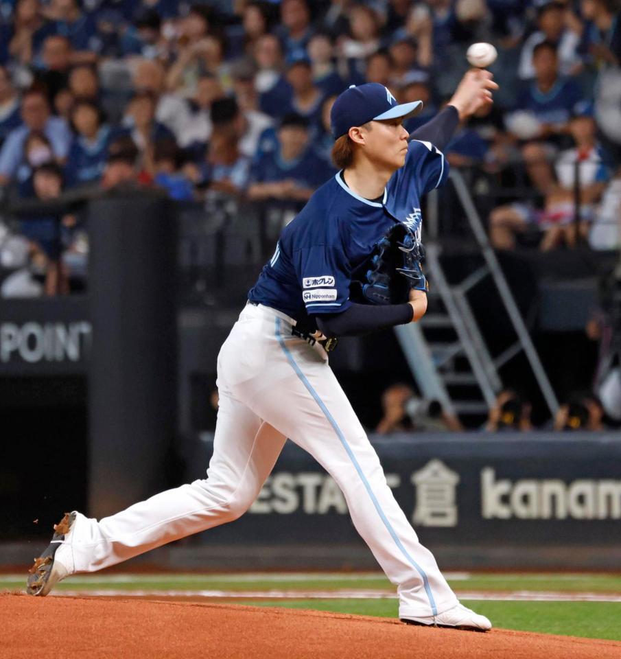 　ソフトバンク戦に先発した山崎