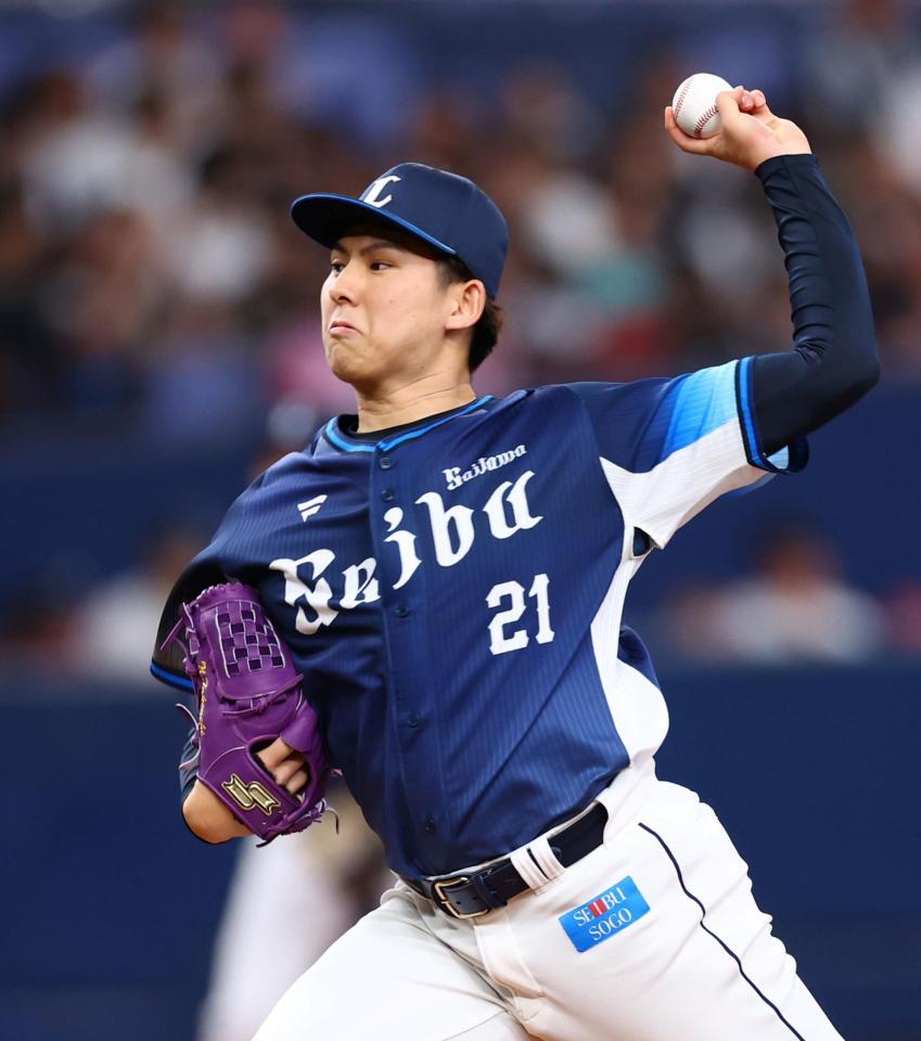 　先発し力投する武内（撮影・山口登）