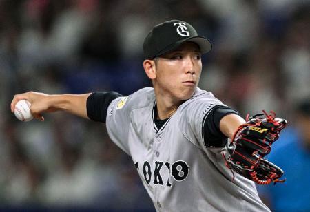 　６回無失点で３勝目を挙げた巨人・戸郷＝バンテリンドーム