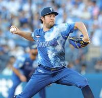 　ヤクルト戦に先発するバウアー（撮影・西岡正）